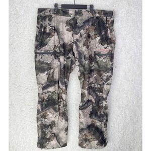 Mossy Oak Camo Pants Mens 2XL Hunting Fishing Outdoor Lined Zipper Scent Control
